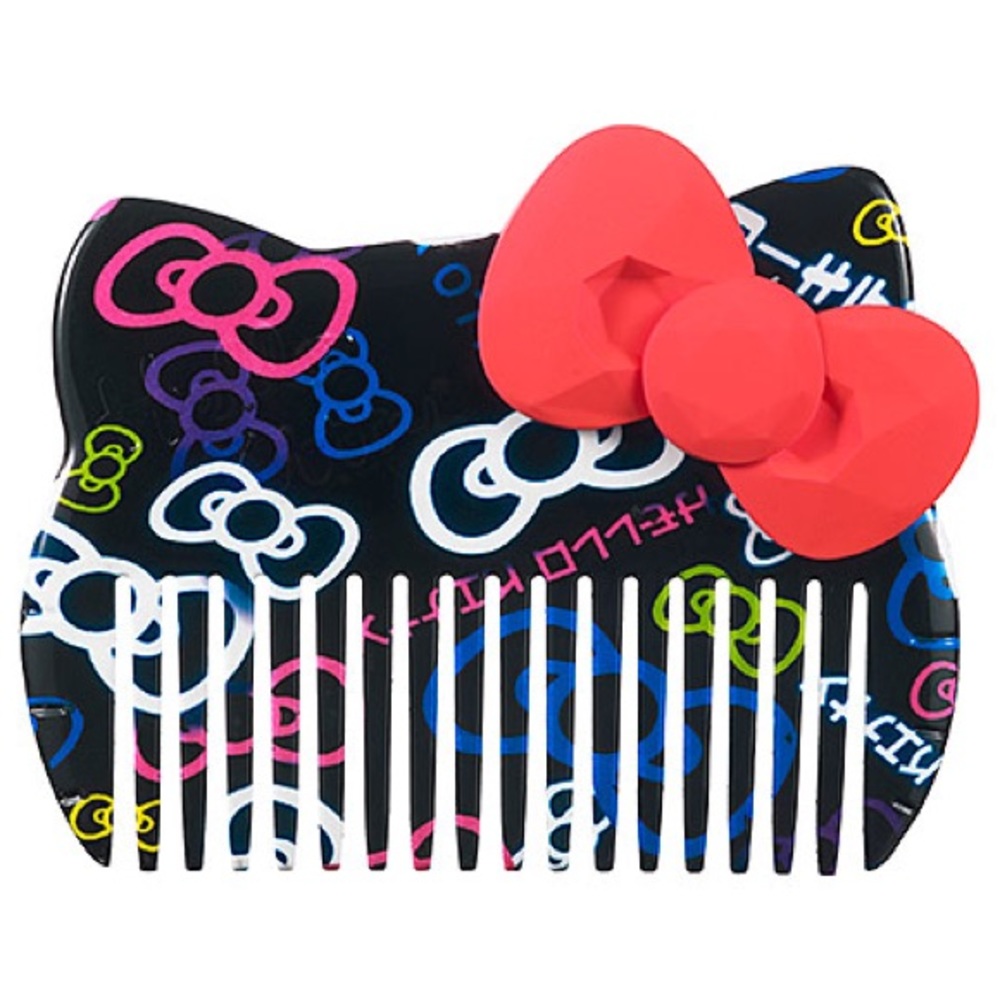 🆕NWT Hello Kitty x Sephora Tokyo Pop Wide Tooth Comb, Red/Black